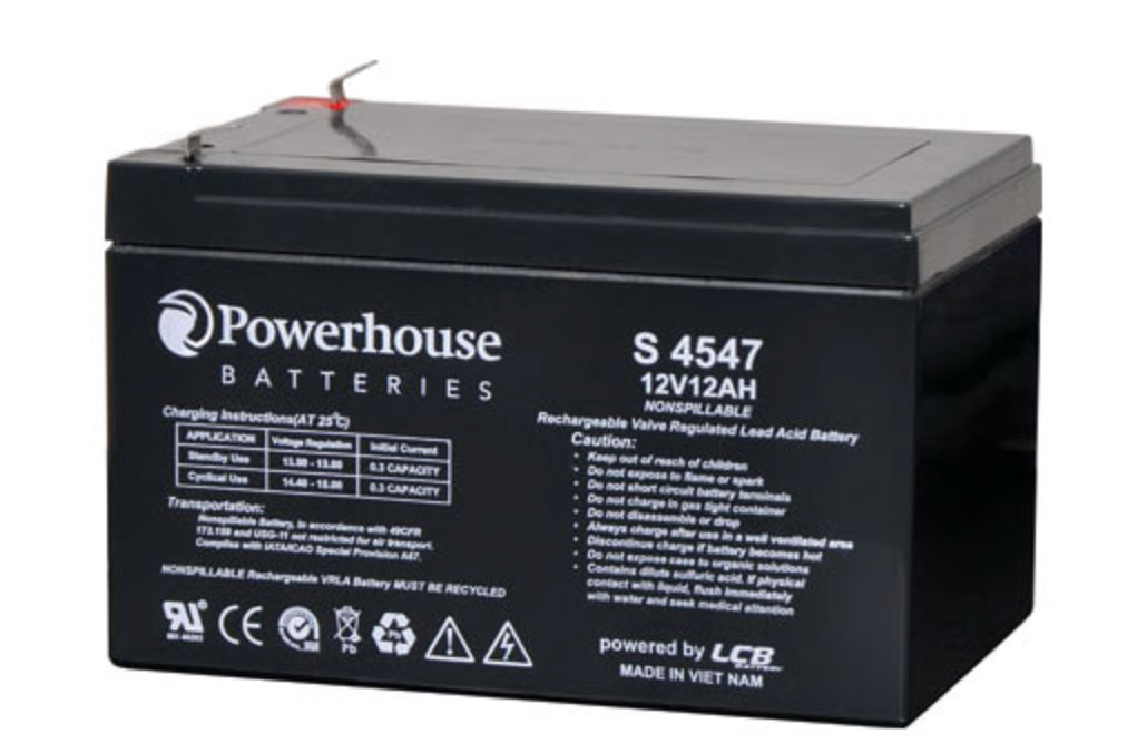Battery 12V 12Ah Sealed Lead Acid (SLA) Battery 4.8mm/F1 S4547