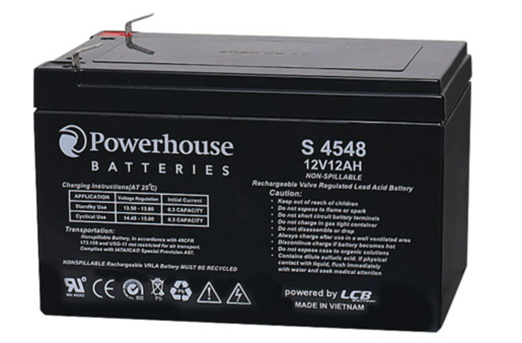 Battery 12V 12Ah Sealed Lead Acid (SLA) Battery 6.3mm/F2 S4548