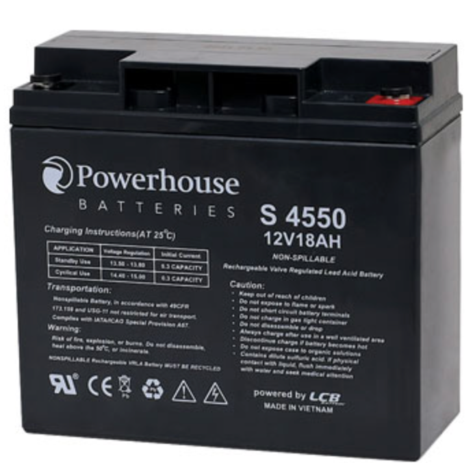 Battery 12V 18Ah Sealed Lead Acid (SLA) Battery M5/F13 S4550