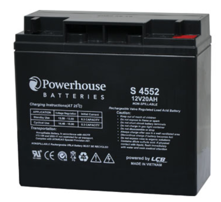 Battery 12V 20Ah Sealed Lead Acid (SLA) Battery M5/F3 S4552