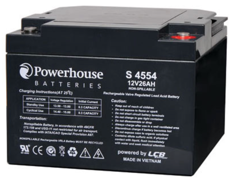 Battery 12V 26Ah Sealed Lead Acid (SLA) Battery M5 S4554