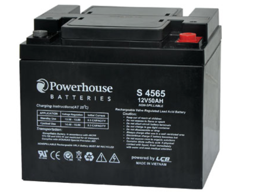 Battery 12V 50Ah Sealed Lead Acid (SLA) Battery M6/F8 S4565