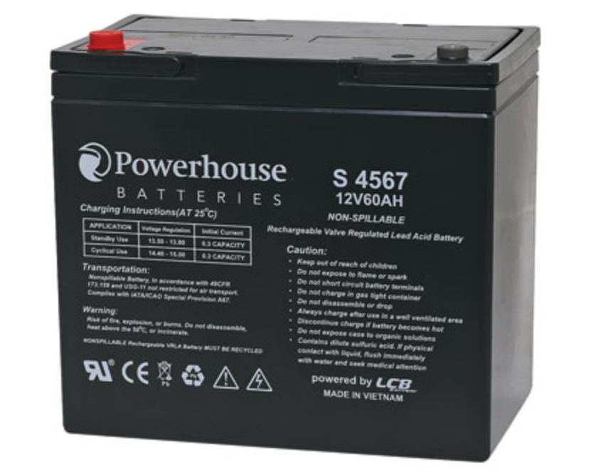 Battery 12V 60Ah Sealed Lead Acid (SLA) Battery M6/F8 S4567