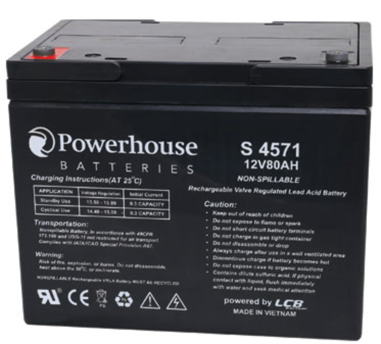 Battery 12V 80Ah Sealed Lead Acid (SLA) Battery M6/F8 S4571