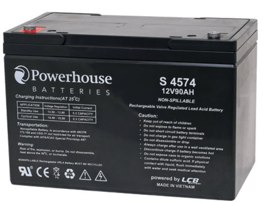 Battery 12V 90Ah Sealed Lead Acid (SLA) Battery M6/F8 S4574