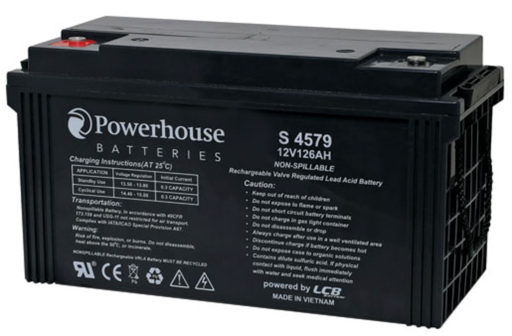 Battery 12V 126Ah Sealed Lead Acid (SLA) Battery M8/F17 S4579
