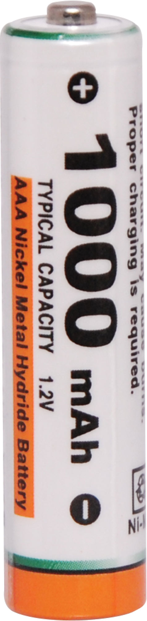 Battery AAA 1000mA NiMH Rechargeable 2pk S4742E