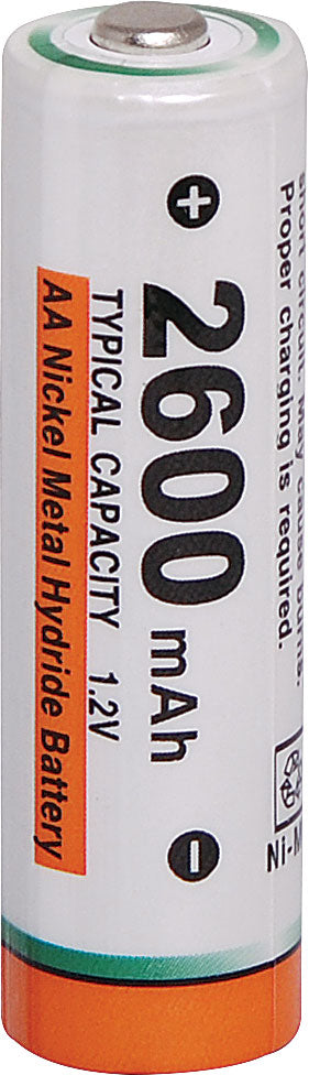 Battery AA 2600mA NiMH Rechargeable 4pk S4746G