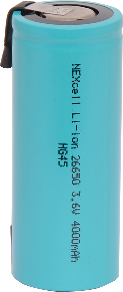 Battery Rechargeable 26650 4000mAh Li-Ion Solder Tag S4761