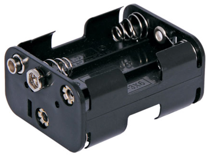 Battery Clips & Holders 6 X AA Square S5032