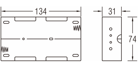 Battery Clips & Holders 4 X D Battery Battery Holder S5038