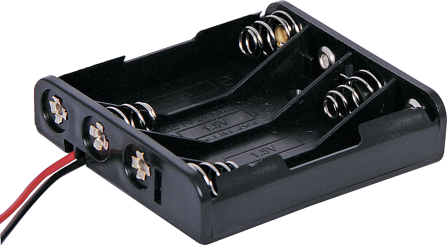 Battery Clips & Holders 4 X AAA Flat Battery Holder S5053