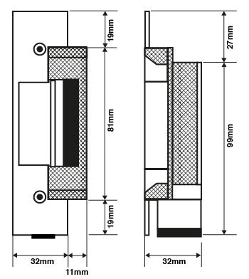 Access Control Fail Secure 12V DC Door Strike S5387A