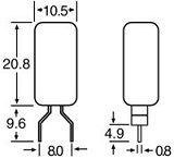 Circuit Breaker 1.5A PCB Mount Auto Reset S5621