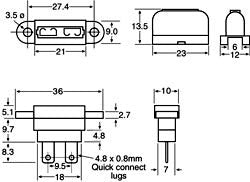 Fuse Holder 30A Chassis / Panel Mount Blade S5970