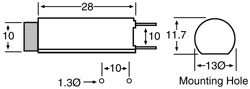 Fuse Holder M205 10A Vertical PCB Mount S5986