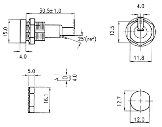 Fuse Holder M205 10A Chassis Mount Safety Type S5992