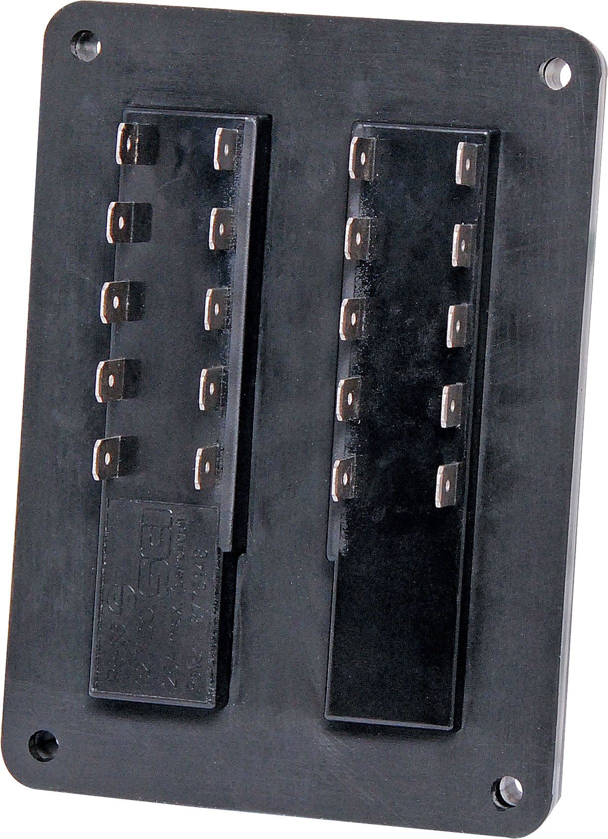 Fuse Block Blade Panel Mount 10Way 25A/Circuit IP65 10 Way S6026