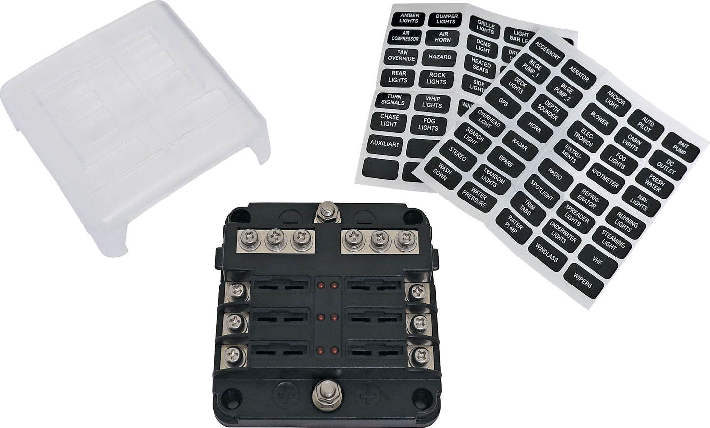 Fuse Blade Panel 6 Way With LED S6029
