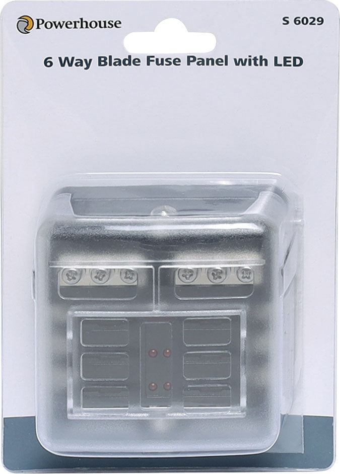 Fuse Blade Panel 6 Way With LED S6029