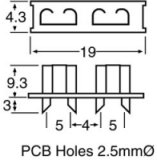 Fuse Holder Mount Blade 30A PCB S6040