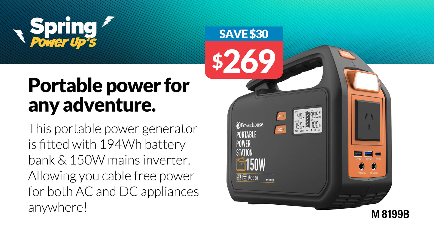 DC-AC Power Inverters Portable Solar Power Generator 150W M8199B