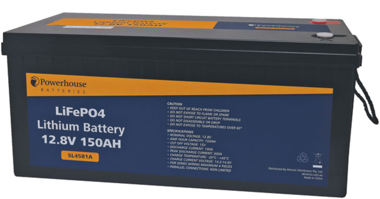 Battery 12V 150Ah Lithium LiFePO4 Battery M8 SL4581A