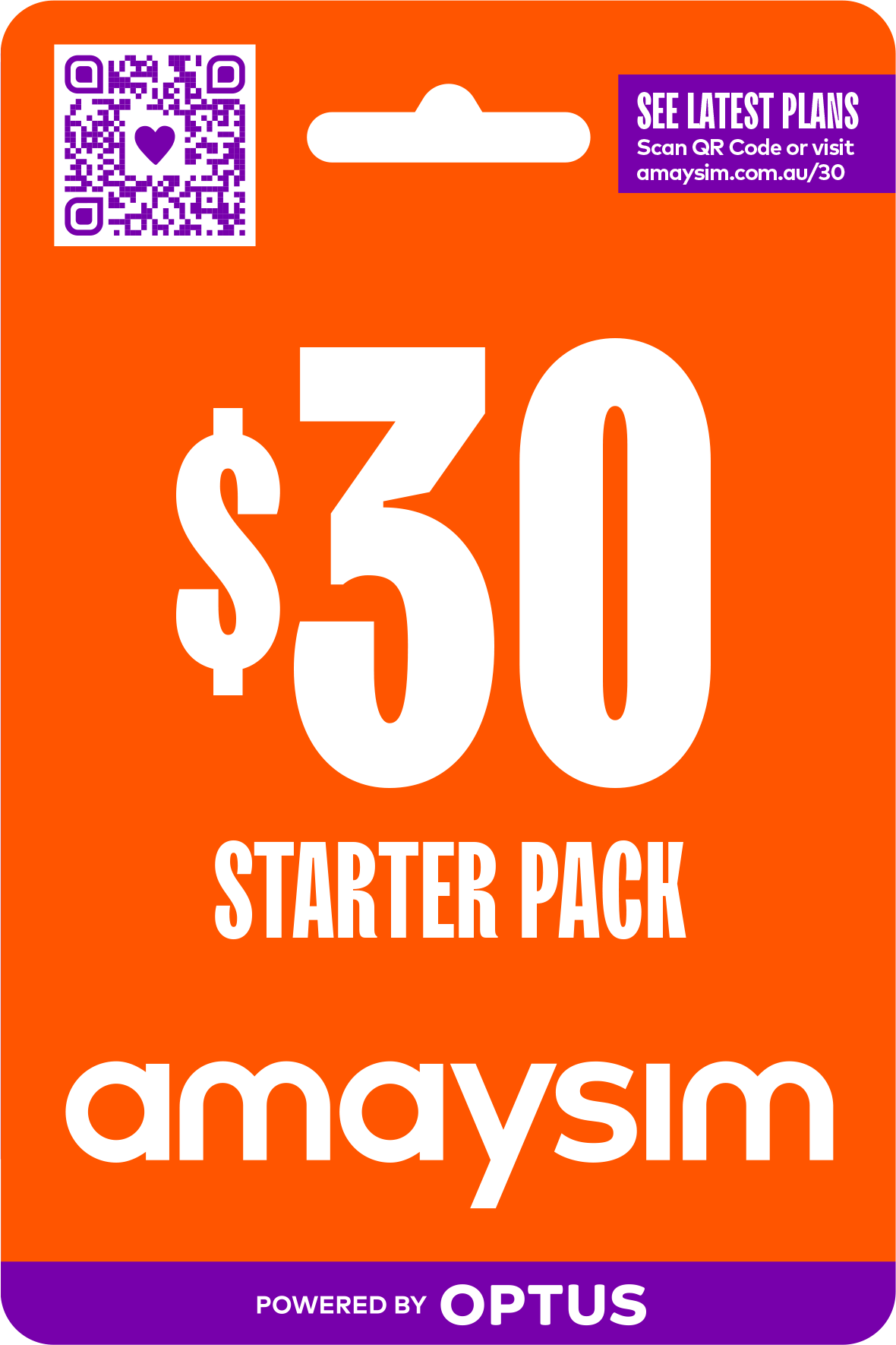 Amaysim $30 Starter Pack SP004-0121