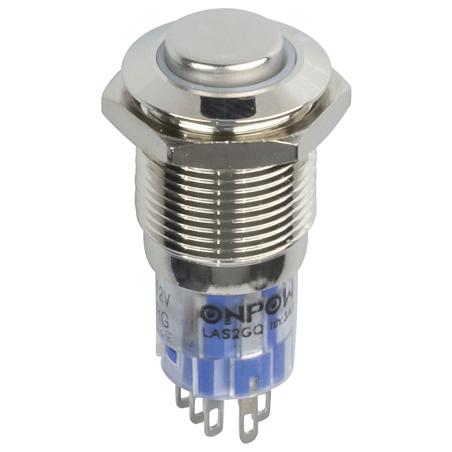 Switch Push Button DPDT 250V 3A Dual Colour SP0787