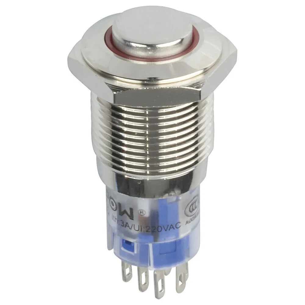 Pushbutton Switch IP67 Rated Illuminated Momentary Switch Red SP0796