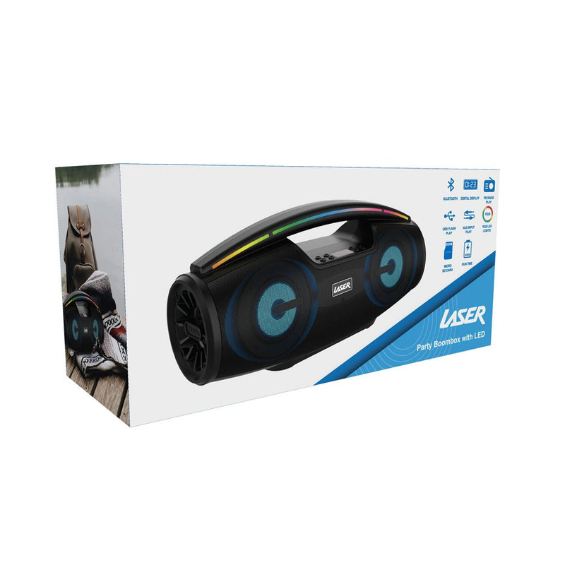 Laser Portable Party Boombox With LED SPK-B70-132