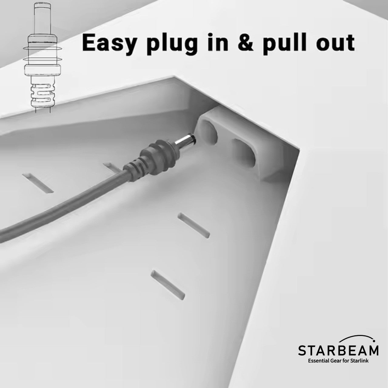 Starbeam Starlink Mini 3m DC Power Cable To Anderson Plug SAT-SB-00091