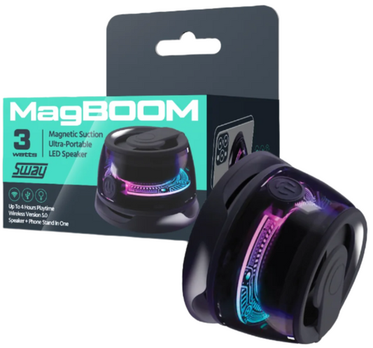 Sway MagBoom LED Magnetic Speaker SWAY-LERP-MAGBOOM-BLK