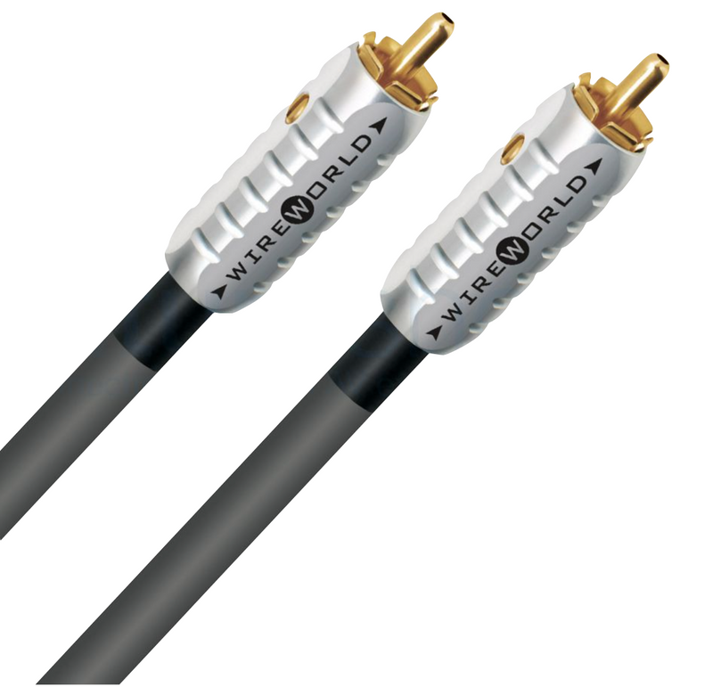 Wireworld Solstice 2RCA-2RCA Silver Plated OFC Gold Contacts 24AWG Gold Silver Connectors 1.0m SOI1.0M