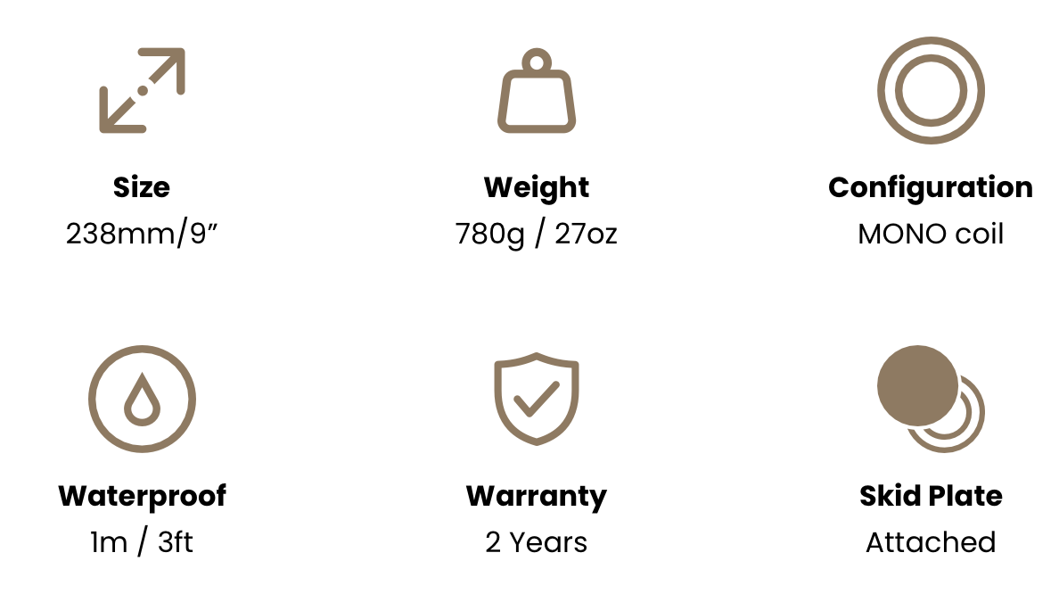 Coiltek Elite-Max 9in Round Mono Coil Algoforce GPX4500/5000 C01-0023