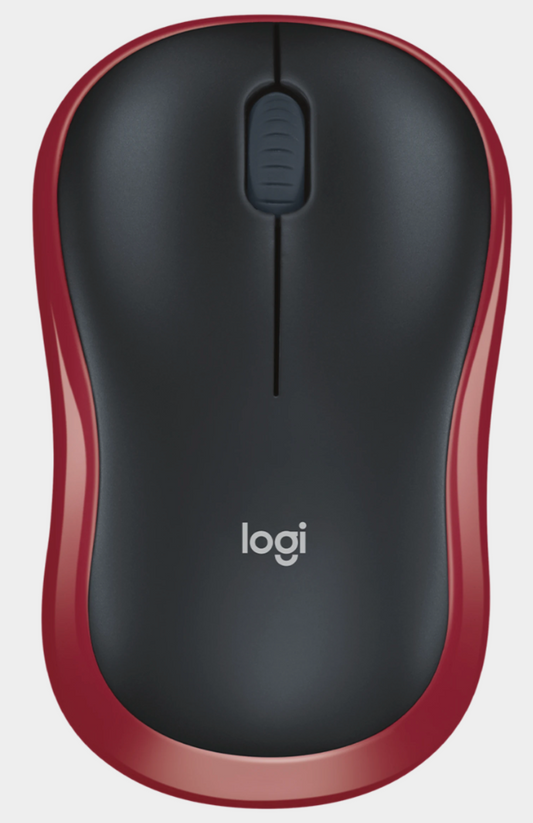 Logitech M185 Wireless Mouse 2.4ghz Red 1830430