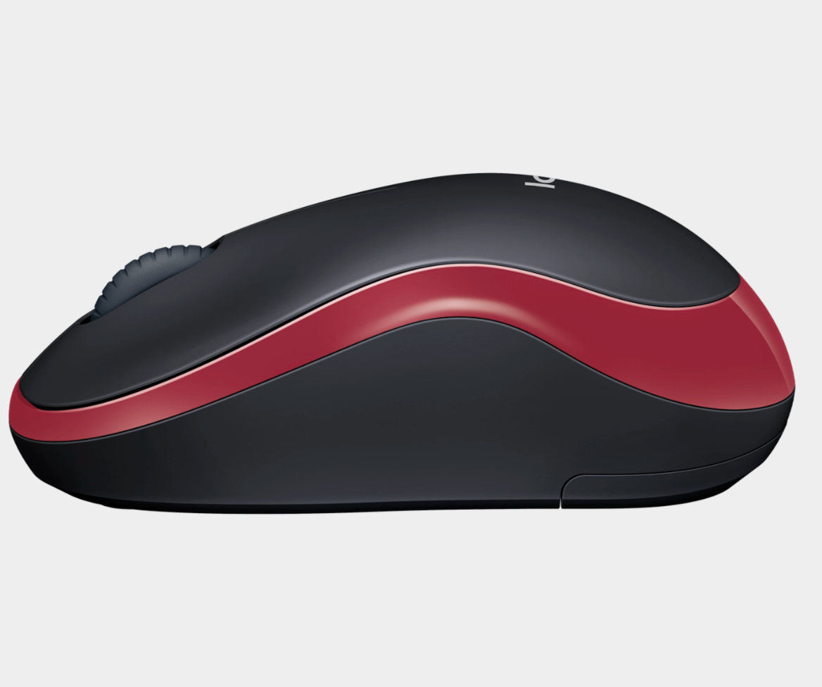 Logitech M185 Wireless Mouse 2.4ghz Red 1830430