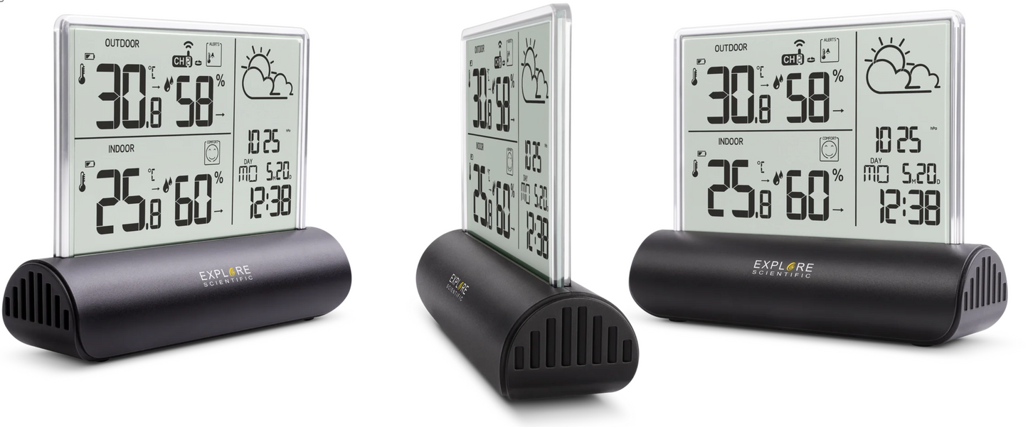 Explore Scientific Weather Station Glass LCD WSH4501