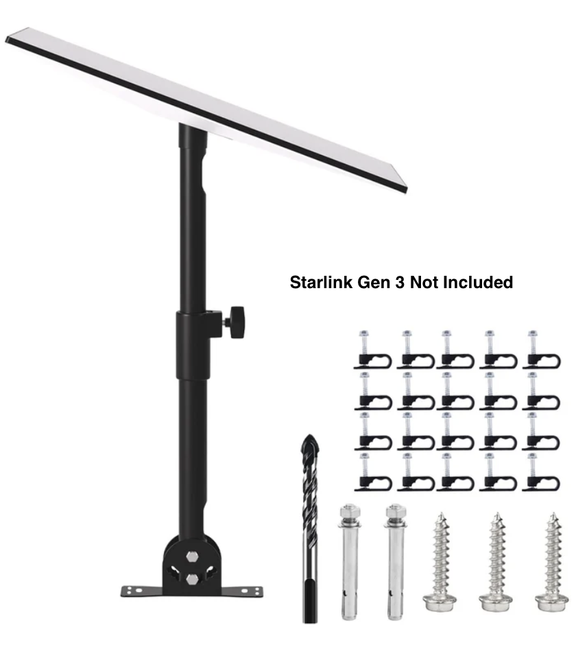 Treklo Starlink Gen 3 Adjustable Pole MOUNTS-GEN3-ANGLE-MOUNT-06