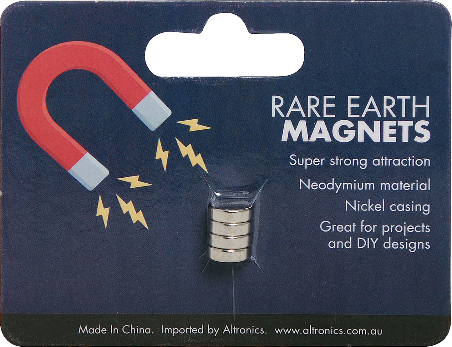 Magnets 10 X 3mm Rare Earth Magnet Pk4 T1466