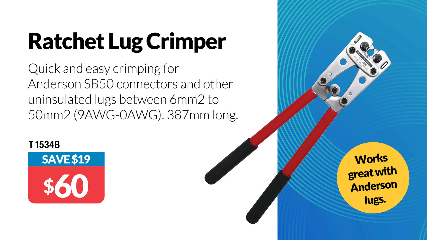 Crimping Tool Heavy Duty Anderson / Uninsulated Lugs T1534B