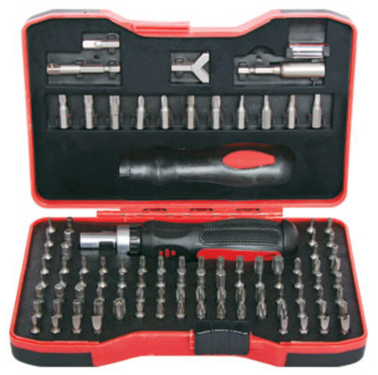 Screwdriver Drive Ratchet Kit 101 Piece 1/4”  T2186A