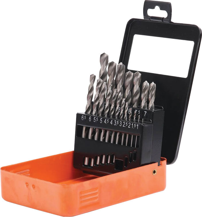 Cutting & Drilling 19 Piece HSS-R Drill Bit Set T2306