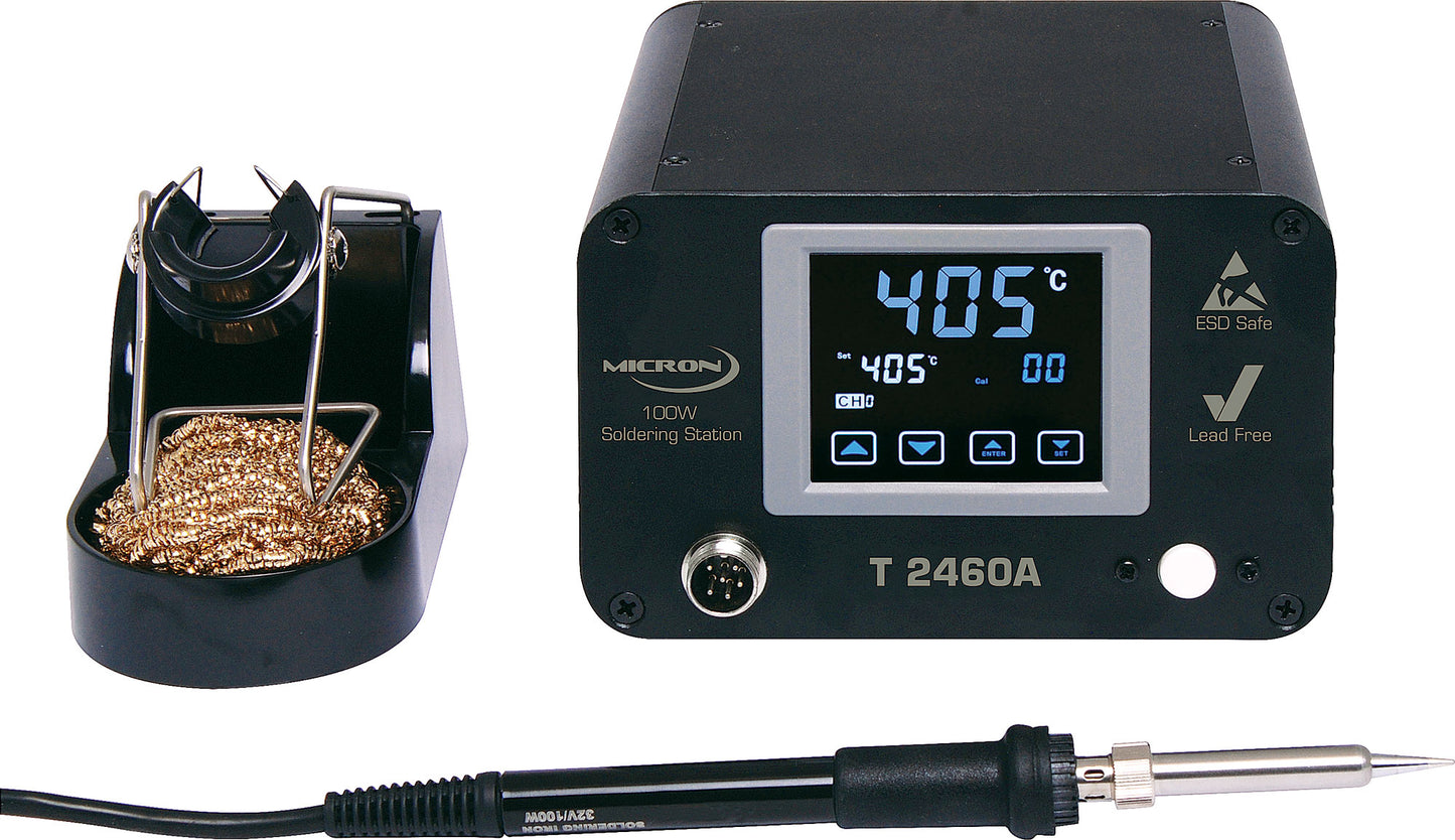 Soldering Irons Lead Free Touchscreen Soldering Station 100W T2460A