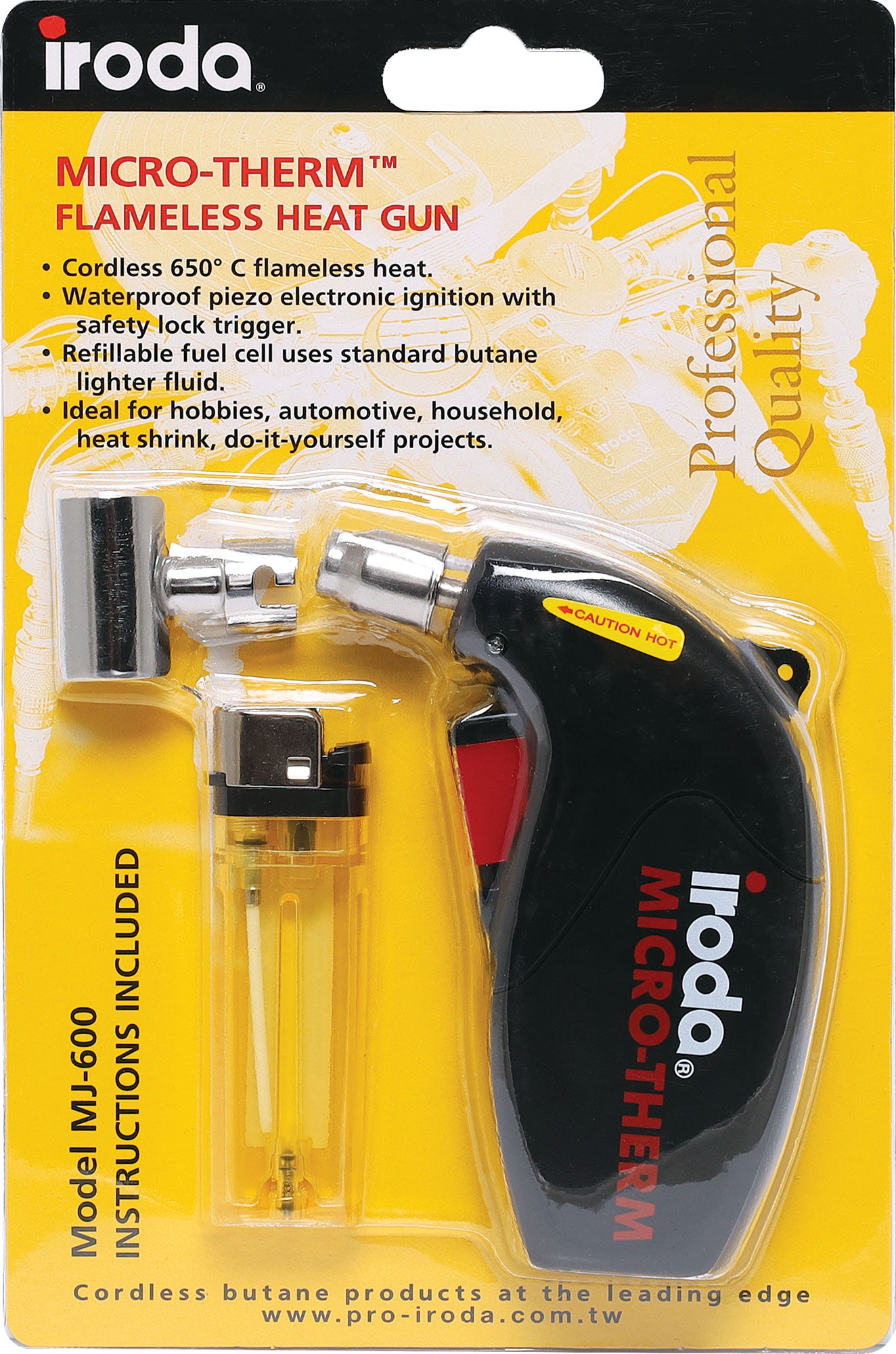 Gas Powered Tools Heat Gun Flameless Gas Micro-Therm MJ-600 T2480