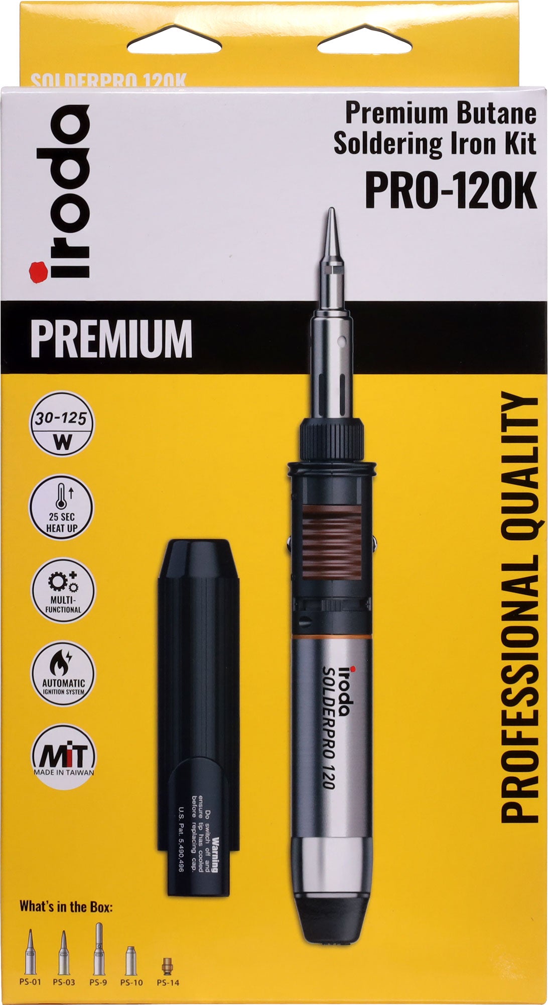 Solderpro 120 125W Gas Soldering Iron Kit T2601