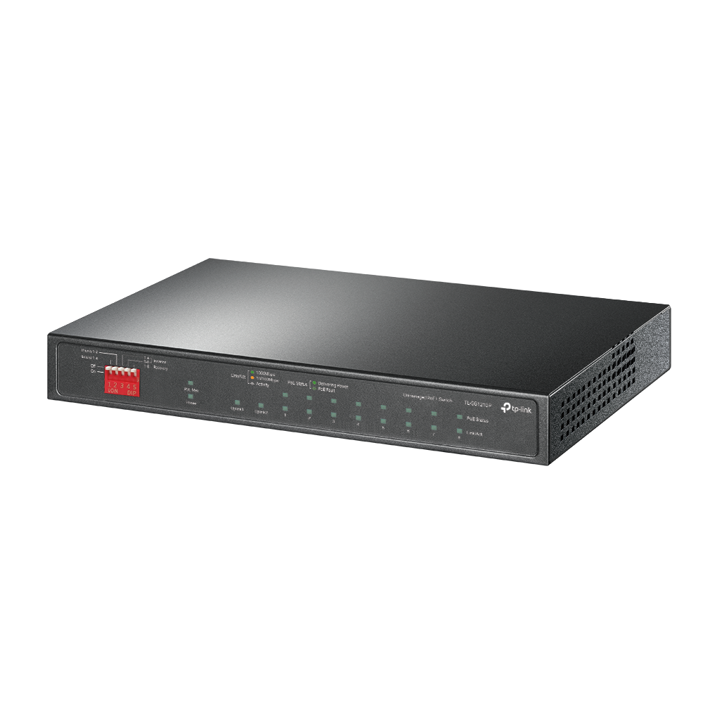 Tp-link TL-SG1210P 10 Port Gigabit Switch 8 Port Poe 63w NWTL-SG1210P