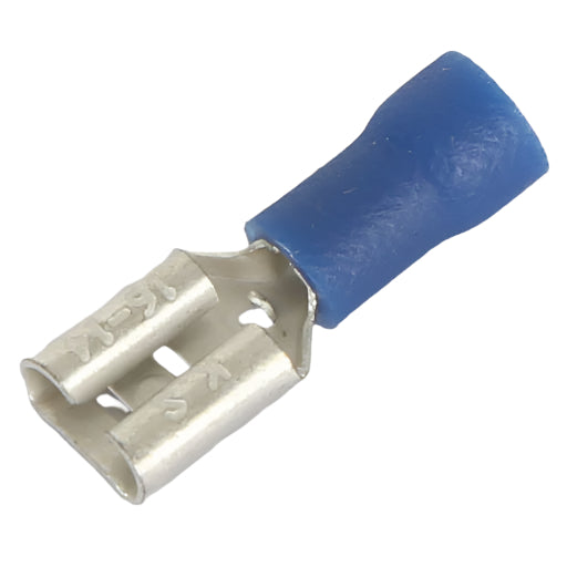 Crimps & Lugs QC Crimp Spade Female 6.4mm Blue Pk10 TM20252