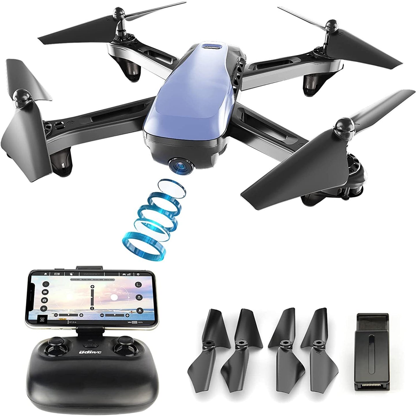 UDIRC Drone FPV Altitude Hold 1080p One Key Take Off/land UDI-U89S