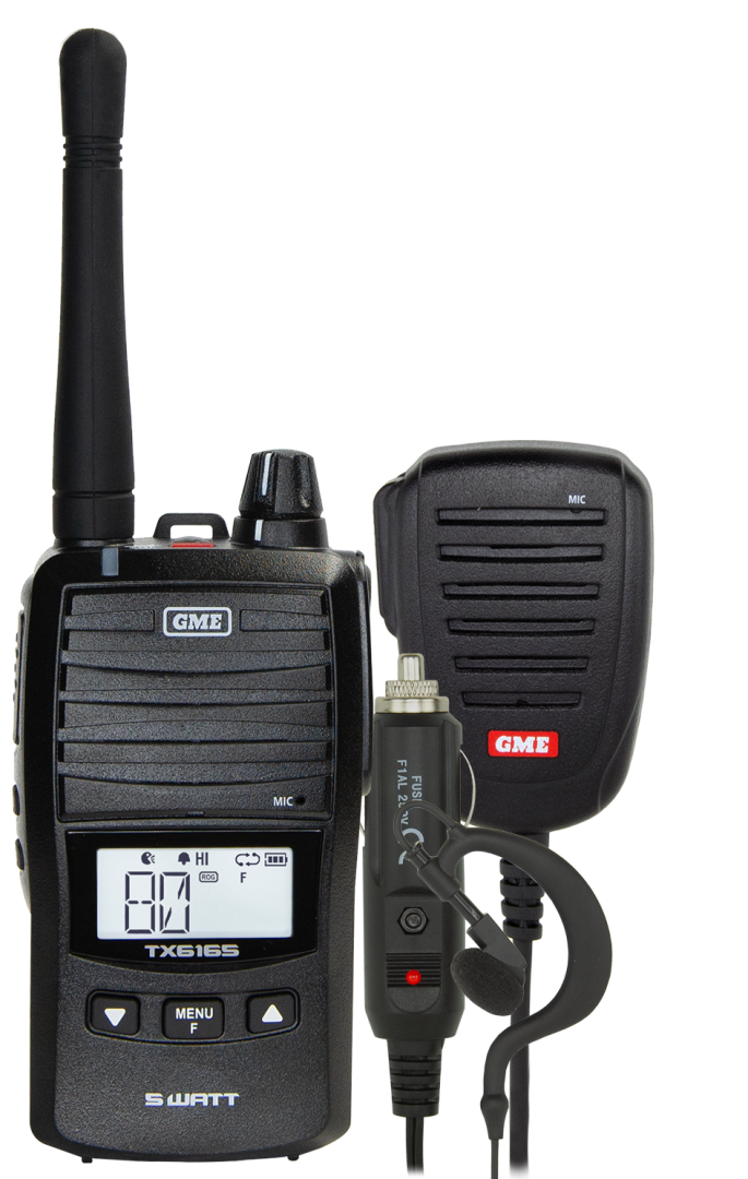 GME UHF 5W Handheld Radio Kit TX6165